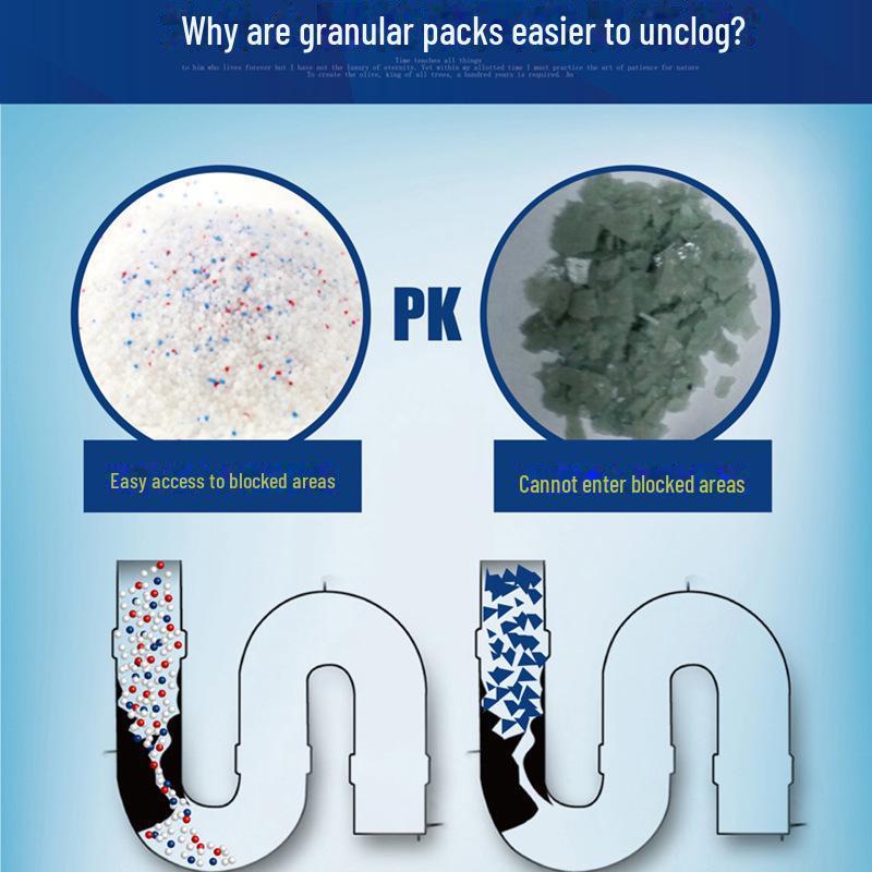 Drain Cleaner & Deodorizer for Kitchen and Bathroom Blockages