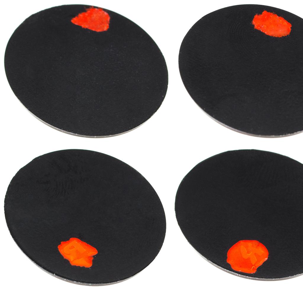 Universal Gear Knob, Black Leather & Chrome with Red Stitching & 5/6-Speed Emblems, Set