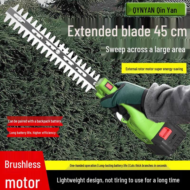 Qinyan Cordless Brushless Hedge Trimmer CN Plug (adapter Included)