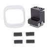 Nozzle Cleaning Brush Kit Fit for Bambu Lab P1P P1S X1 X1E 3D Printer 1Pc Aluminum Alloy Nozzle Wiper with 4 Extra Silicone Brushes
