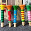 2pcs Children Wooden Trumpet Toy Kids Whistle Horn Musical Instrument Early Educational Montessori Toys Sound Training Games TMZ