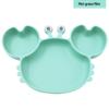 Silicone Suction Crab Plate: Divided Baby Tableware for Feeding & Weaning