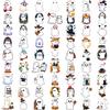 63pcs Temporary Tattoo Ghost Stickers Cartoon Halloween Stickers Waterproof Long-lasting Body Stickers For Boys Girls Arms