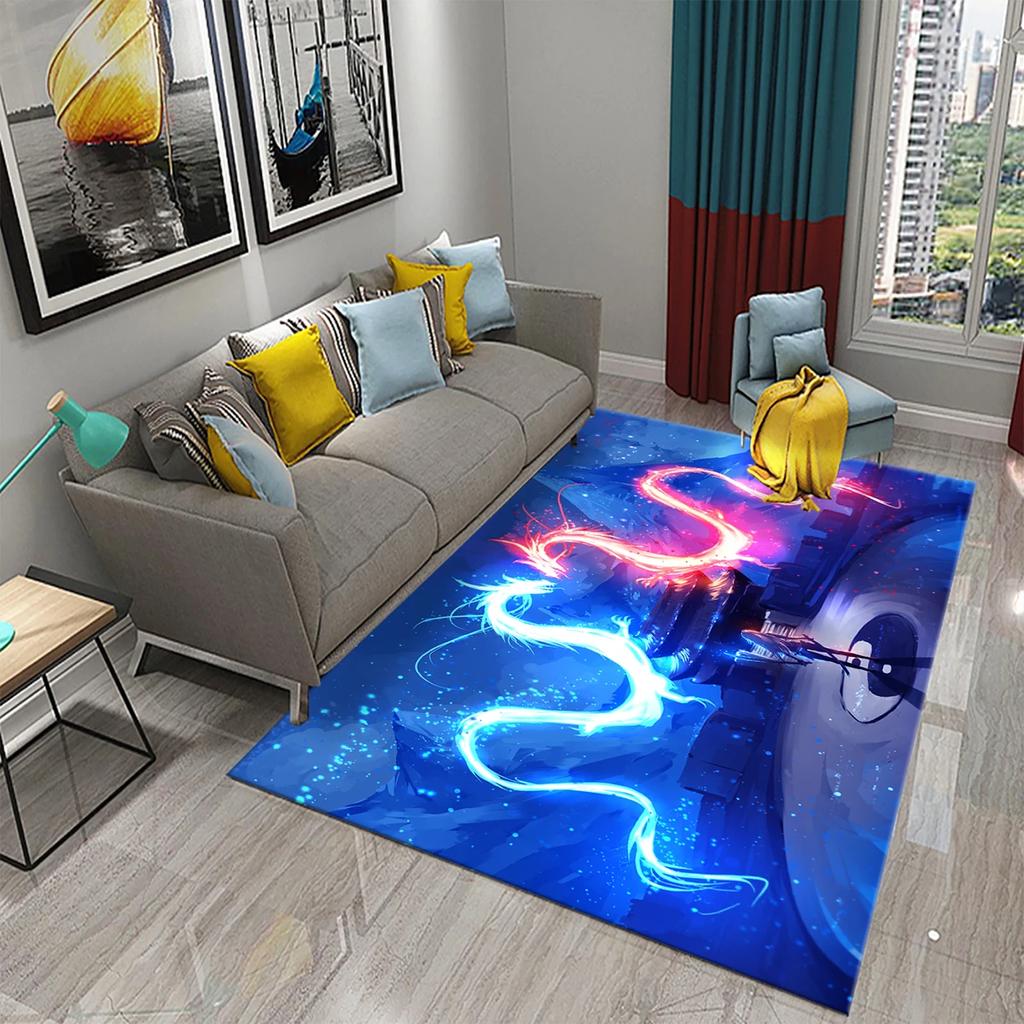 Moderner Tai Chi Bagua Teppich für Wohnzimmer Kinderzimmer Spielzimmer Heimdeko Bodenmatte E-Sports Stuhl Teppiche Badezimmer Rutschfeste Teppiche