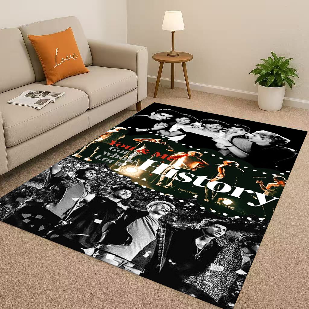 27 Stil Neu One D-Direction Sänger Star Wohnzimmer Rutschfester Bereichsteppich Teppich für Schlafzimmer Spielzimmer Sofa, Leicht zu reinigende Haustürmatte