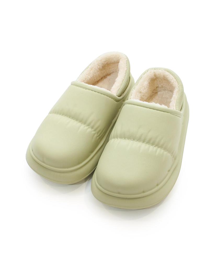 KNOW AS Airy Warm Room Shoes for Outdoor Size M [AS plus] Shoes, Wear, Mint,