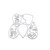 QX2E Heart Cutting Dies Embossing Stencils Cards Decorations Wedding Metal Die Cuts