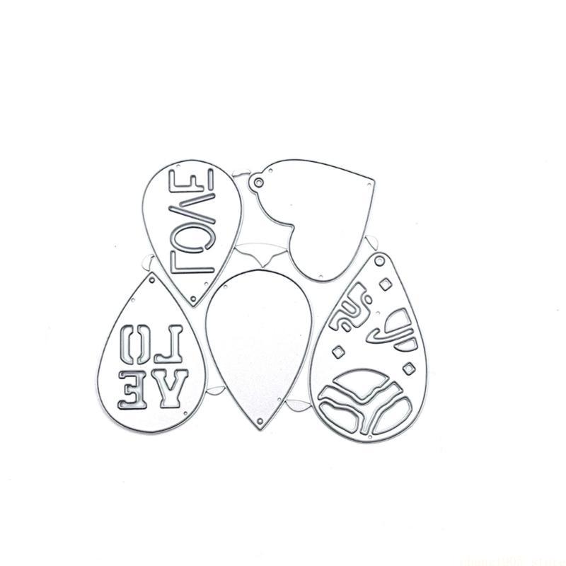 QX2E Heart Cutting Dies Embossing Stencils Cards Decorations Wedding Metal Die Cuts