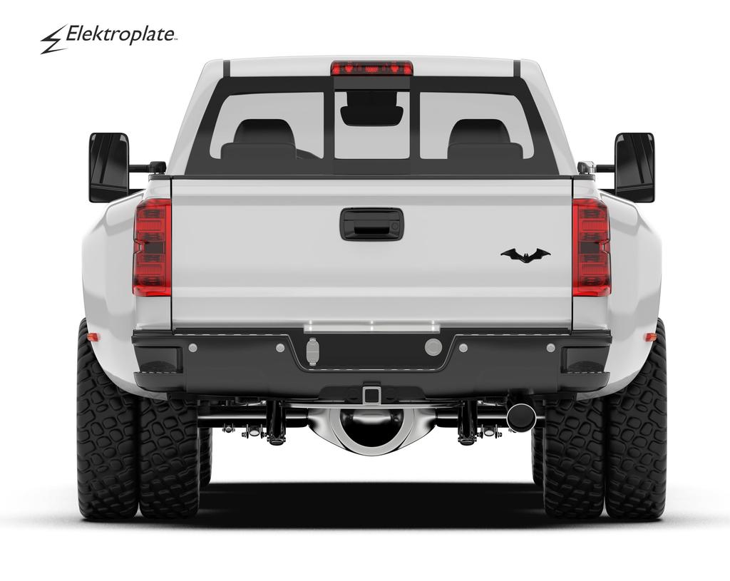 Elektroplate Officially Licensed DC Comics Batman Movie Black Emblem for and All Vehicles Universal Fit x Weather Resistant All-Metal Cars, Trucks,