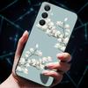 3D Flowers Emboss Fundas For Samsung A25 A35 A55 5G Case Soft Silicone Phone Cases for Galaxy A25 5G Back Cover Shell SamsungA55