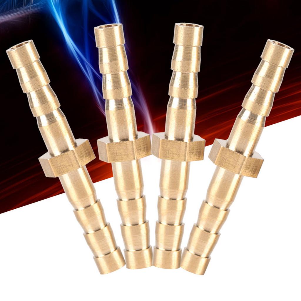 4 Pcs 44mm Brass Fitting Hose Barb Tail Reducer Reducing Plug Connector