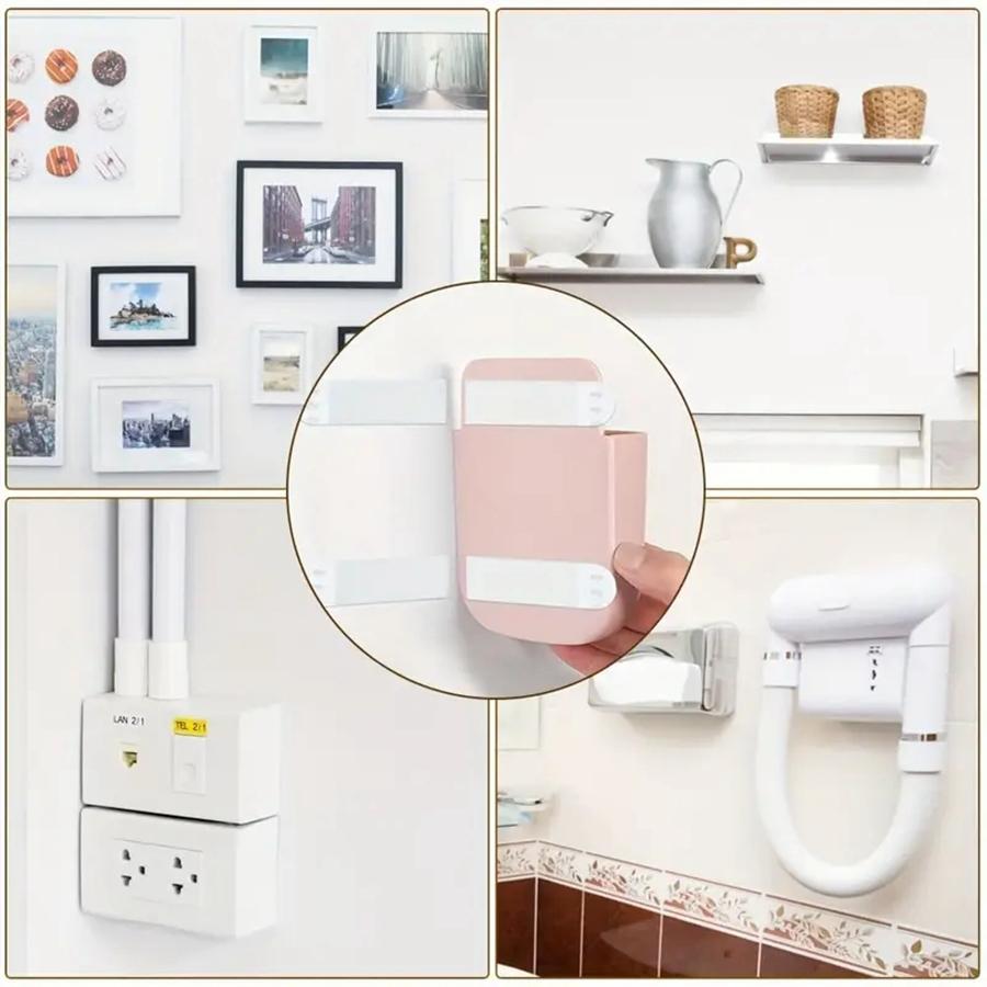 12 pares de marcos de fotos sin rastro gancho de pared de fotos extraíble dispositivo para colgar arte sin clavos adhesivo de pared fácil de quitar la cinta de doble cara