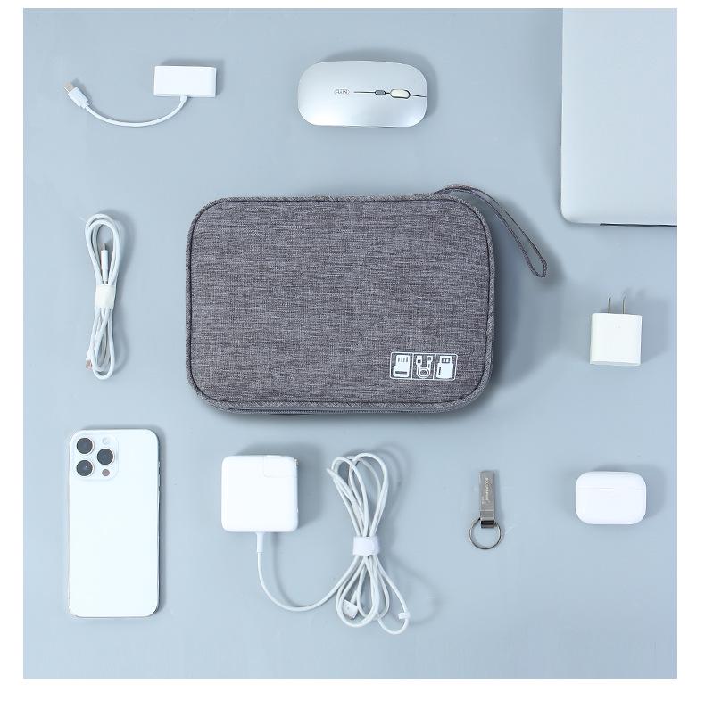 Multifunctional Waterproof Travel Storage Bag for Cables, Chargers, Power Banks, and Earphones