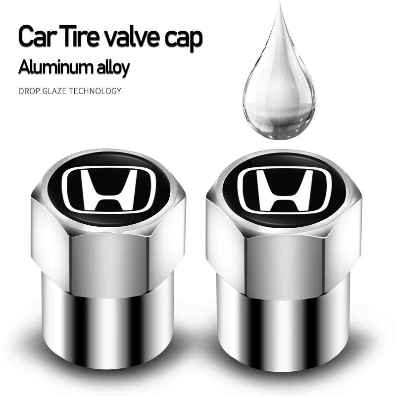 4Pcs Styling Wheel Tire Valve Air Stem Cap Duust Covers For Honda CRV City Civic Accord FIT Jazz HRV Stepwgn Insight CRZ Prelude ZOPJT1
