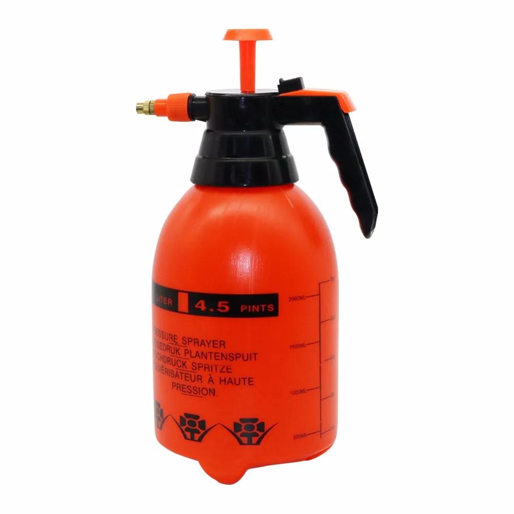 Pneumatic Sprayer, Garden Pump Sprayer, 0.5 Gallon Hand-held Lawn Pressure Spray Bottle with Brass Adjustable Nozzle for Waterin