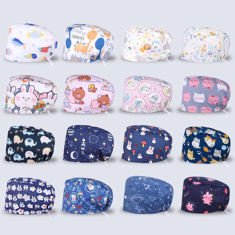 Oddychający Czysta Bawełna Czepek Chirurgiczny dla Lekarzy i Pielęgniarek