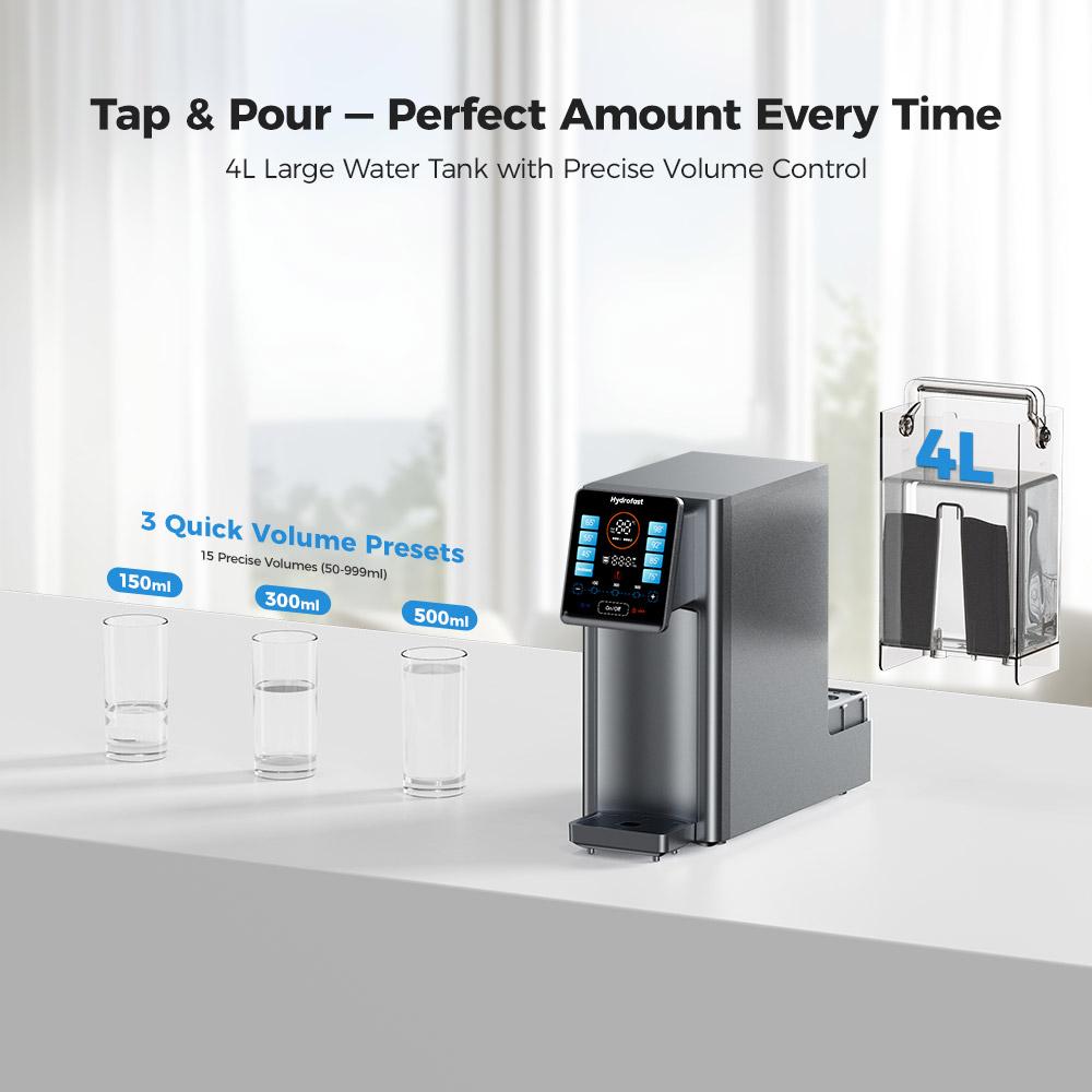 Refurbished Hydrofast W100 Countertop Water Purifier with Hot & Ambient Water, 8 Temperatures