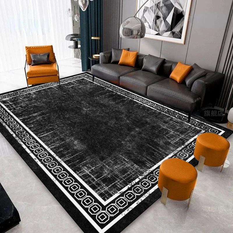 

Nordic Style Large Carpets for Living Room Decoration Abstract Rug Non-slip Luxury Bedroom Lounge Rugs 200x300 Washable Soft Mat 100*160cm