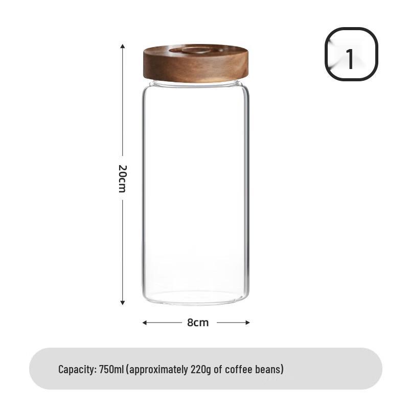 One-Way Valve Glass Coffee Storage Jar