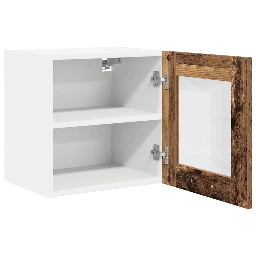 Wall Mounted Cabinet 2 pcs Reclaimed Wood Look 40 x 31 x 40 cm Engineered Wood