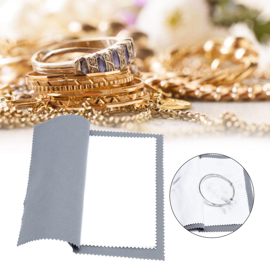 Modisches Schmuck-Poliertuch-Set, große, robuste Baumwolltücher, tragbares Wohnaccessoire für die Gold- und Silberherstellung