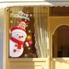 Double Sided Christmas Window Sticker Removable PVC Xmas Tree Mural  Winter Celebration