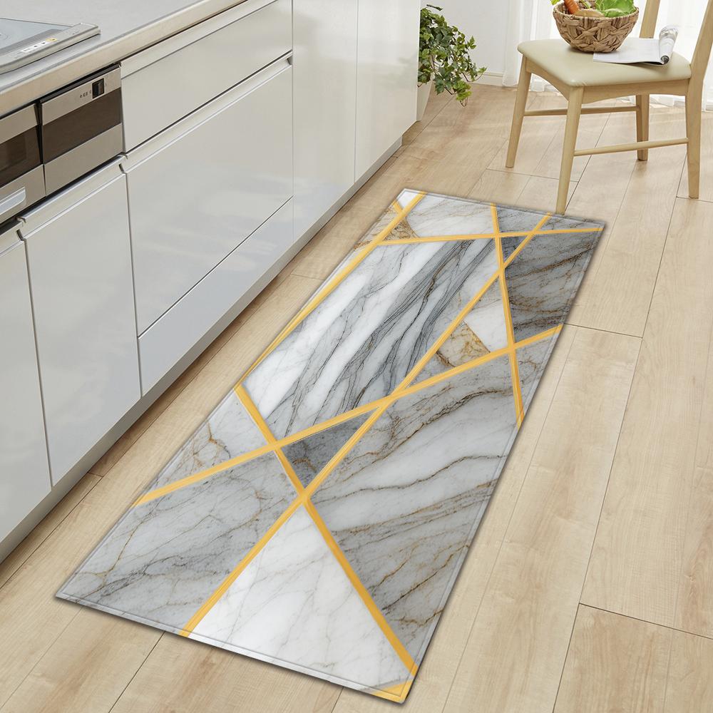 Kitchen Mat Bedroom Non-slip Floor Mat Entrance Door Mat Corridor Living Room Floor Bathroom Door Carpet