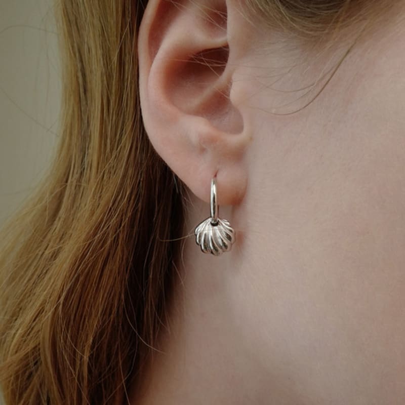 fiore shell ring earring
