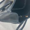 Chanel Vintage CC CC-Marke Umhängetasche Tragetasche Umhängetasche Leder Dunkelblau