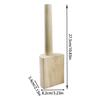 Ceramic Solid Wood Clapping Board Soft Clay Supplies High Quality Wooden Tap Hammer with Tooth Professional Pottery Tool