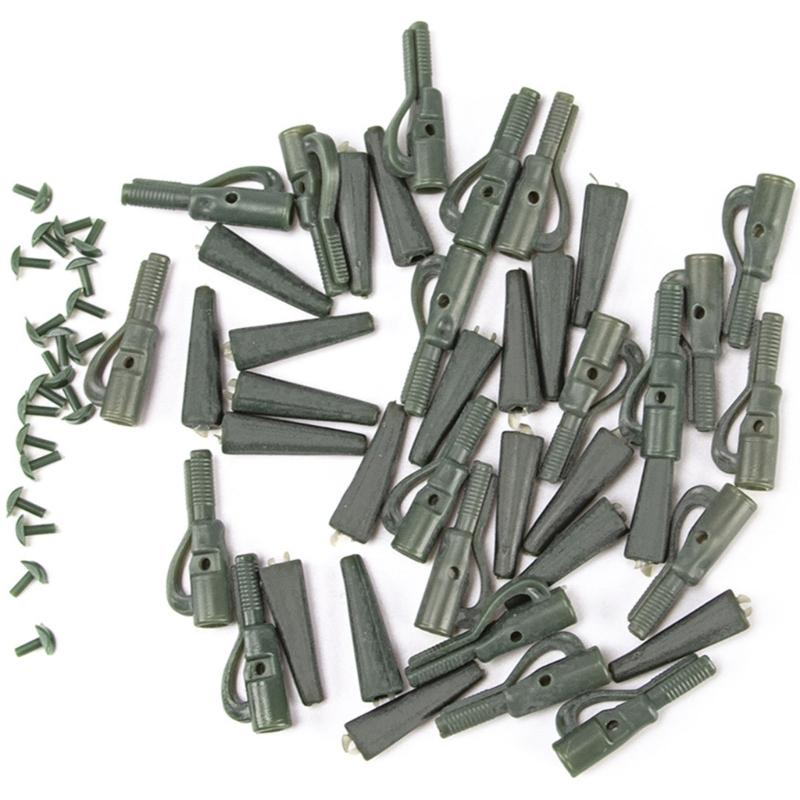 Line Clip Accessory Set for Bottom Fishing Tackle, Fishing Swivels Connector with Tail Sleeve and Retaining Pin for Routine Use