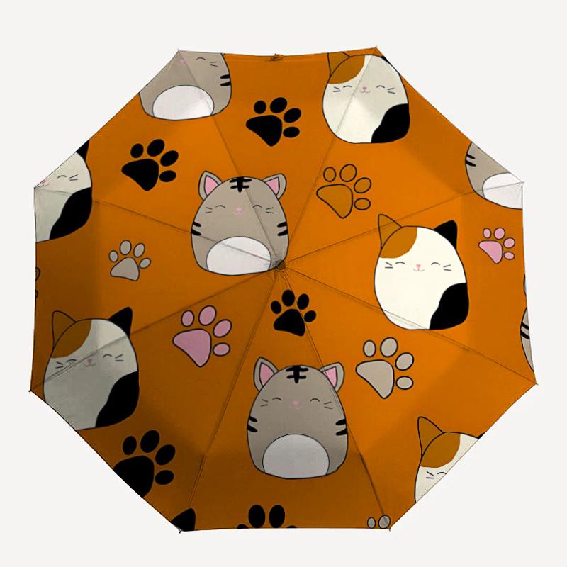 

1pc Cats Paws Automatic Open/close Umbrella, 8-Rib sturdy structure, Portable Travel Umbrella, Parties, Everyday Useb059