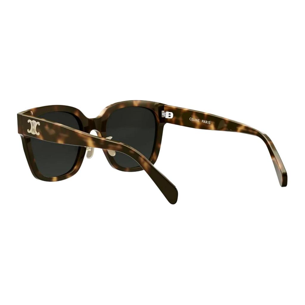 Celine Logo Acetate Irregular Sunglasses Unisex Sunglasses Tortoise CL40222F-5553A