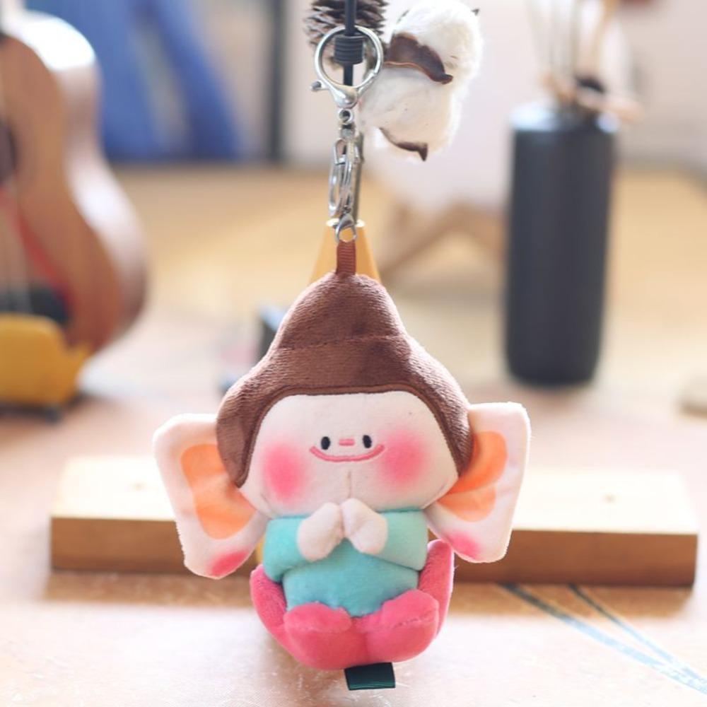 

Shakyamuni Buddha Plush Pendant Stuffed Buddha Plush Toy Kawaii Buddha Stuffed Doll Bag Hanging With Keychain