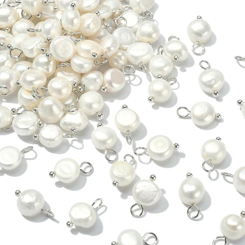 Airssory 100 Pcs Ocean Life Charms Natural Cowrie Shell Charms for Earring Bracelet Necklace Jewelry DIY Craft Making