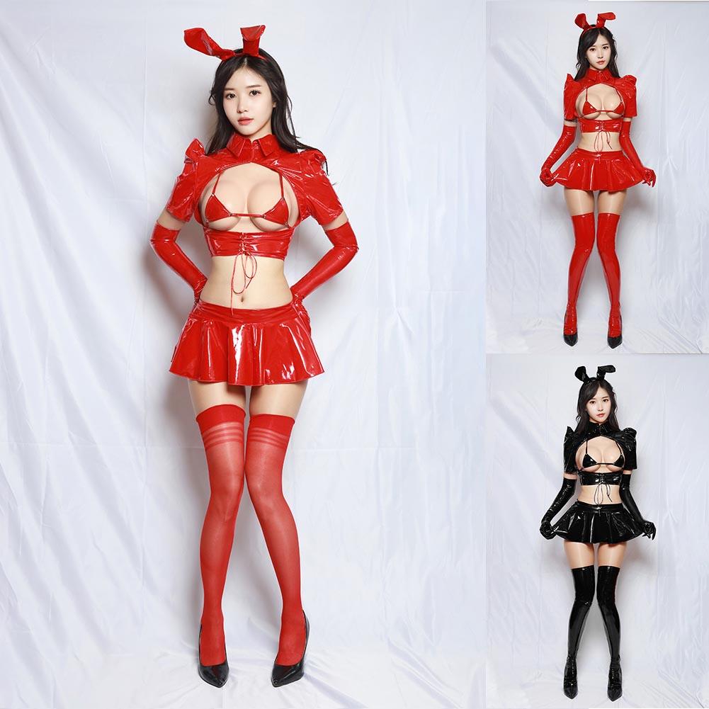 

Бюстгальтер на шнуровке Мужское нижнее белье M-XL Лакированная кожа Сексуальная