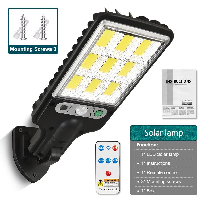 

Super Bright 3 Modes Solar Lighting for Garden Garage Security Lighting 600000LM Remote Control Solar Sensor Street Lamp Outdoor