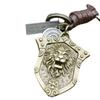 Handmade Alloy Lion Skull Punk Keychain for Men