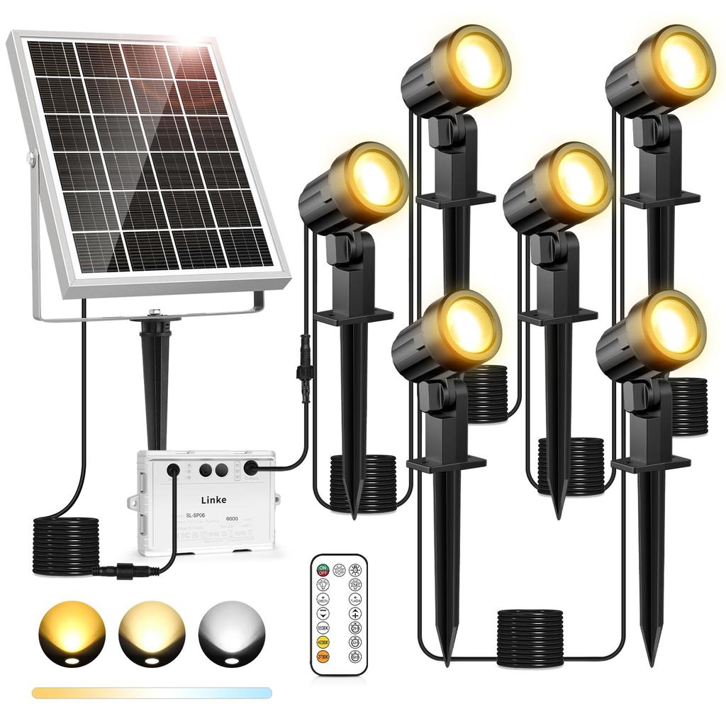 Linke Uplight Garden 6 20 Hours of Continuous IP66 Remote Color 6000mAh Lithium Durable Light Auto Perfect for Flower and Includes Japanese