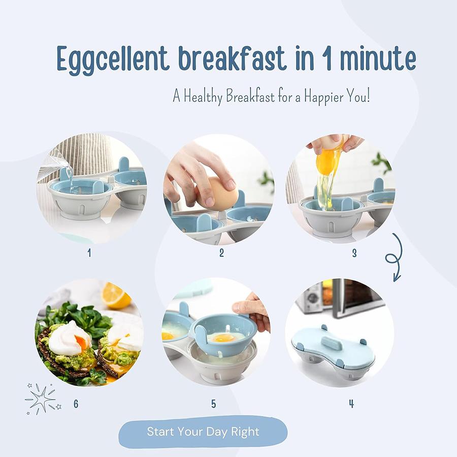 Creative Microwave Egg Cooker, Cooking Box, Egg Steamer Mold