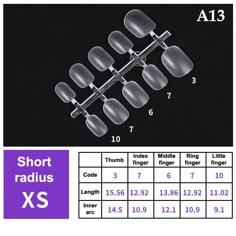 100Pcs/Box False Nails Transparent Press On Nails Coverage False Nails Tips Short Shaped Water Drop Full Sticker For Nails