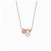 Custom-made April Birth Flower Anemone White Cubic Necklace Lnt18042T_S