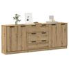 VidaXL Buffets 3 Pcs Artisan Oak 60x30x70 Cm Engineered Wood, Storage Furniture, Kitchen Storage Furniture, 3329226