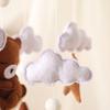 Let's Make Wooden Baby Rattles Soft Felt Cartoon Bear Cloudy Star Moon Hanging Bed Bell Mobile Crib Montessori Education