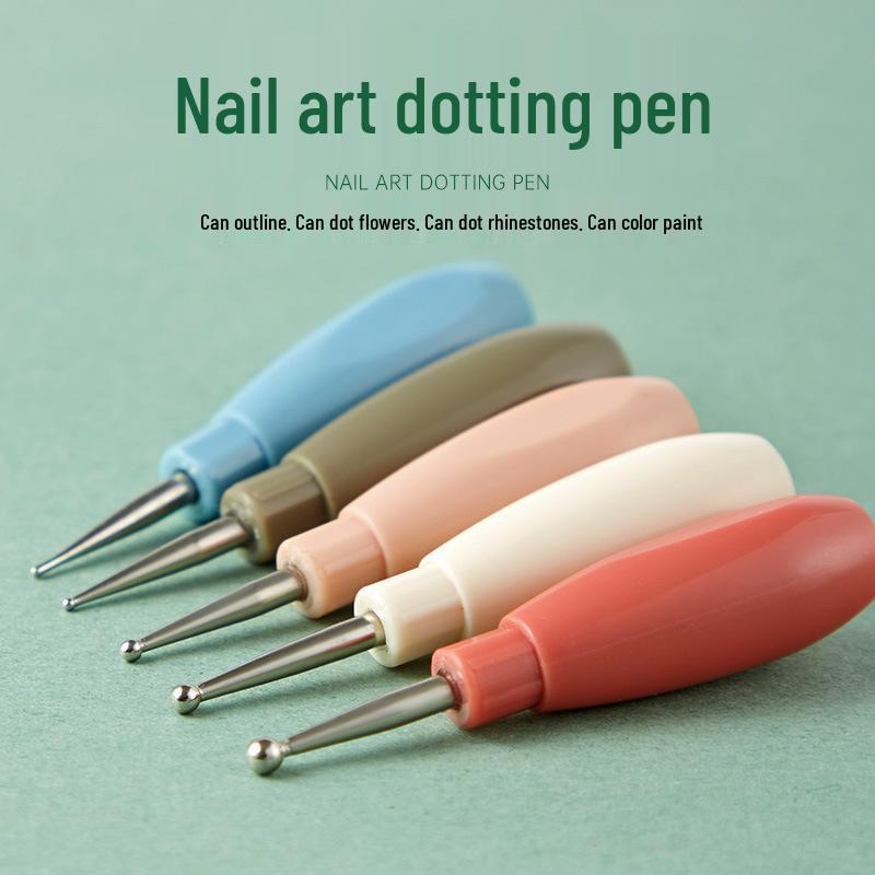 Rhinestone & Flower Nail Art Liner: Creative Dotting & Painting Pen