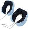 U-shaped Memory Foam Travel Neck Pillow with Magnetic Fabric for Airplane Comfort