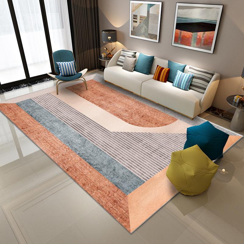 Simple Ins Living Room Light Luxury Large Area Carpet Living Room Decoration Home BB Rug Bedroom Blanket Square Soft Bath Mat