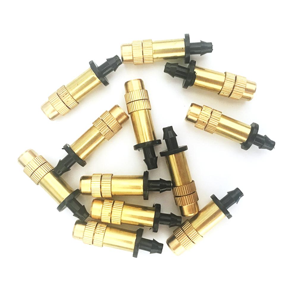 5 Stück Garten Verstellbare Messing Bewässerung Nebeldüse Sprinklerdüsen