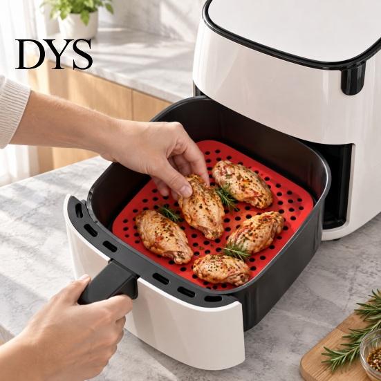 Silicone Liners for Air Fryer Reusable Liners, Non-Stick Food Grade Basket Baking Accessories Home Accessories, Heat Resistant Washable Pot