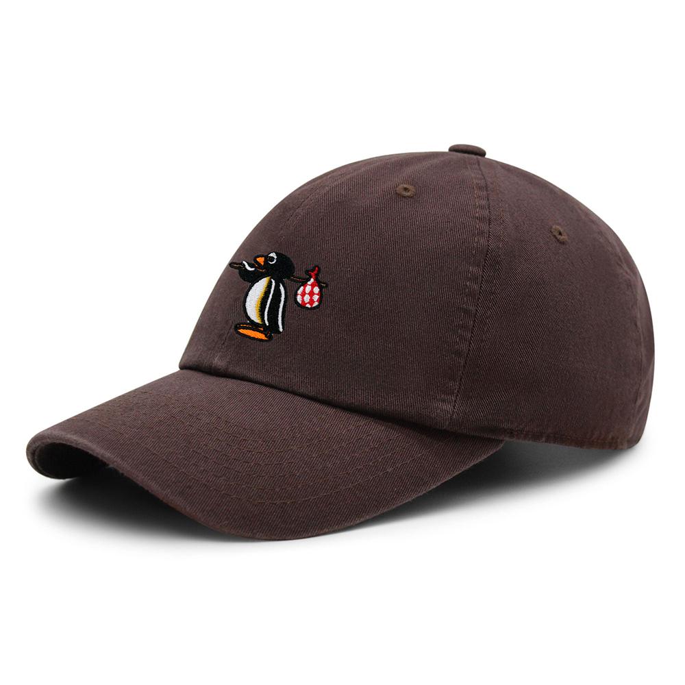Pingu Baseballpet Geborduurd Leuke Pinguïn Papa Hoed Hip Hop Hoed Lente en Zomer Vrijetijdshoeden Unisex
